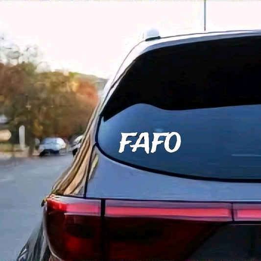 Fafo decal for car, truck, wall, window, bumper, tailgate