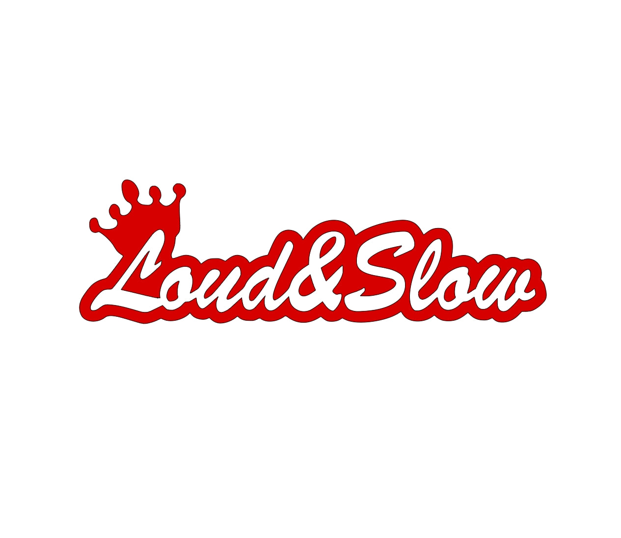 Loud & Slow Fun Race Racing Vinyl Die Cut Decal 7.5 x 2.5" for Cars, Trucks, Windows, and Laptops car