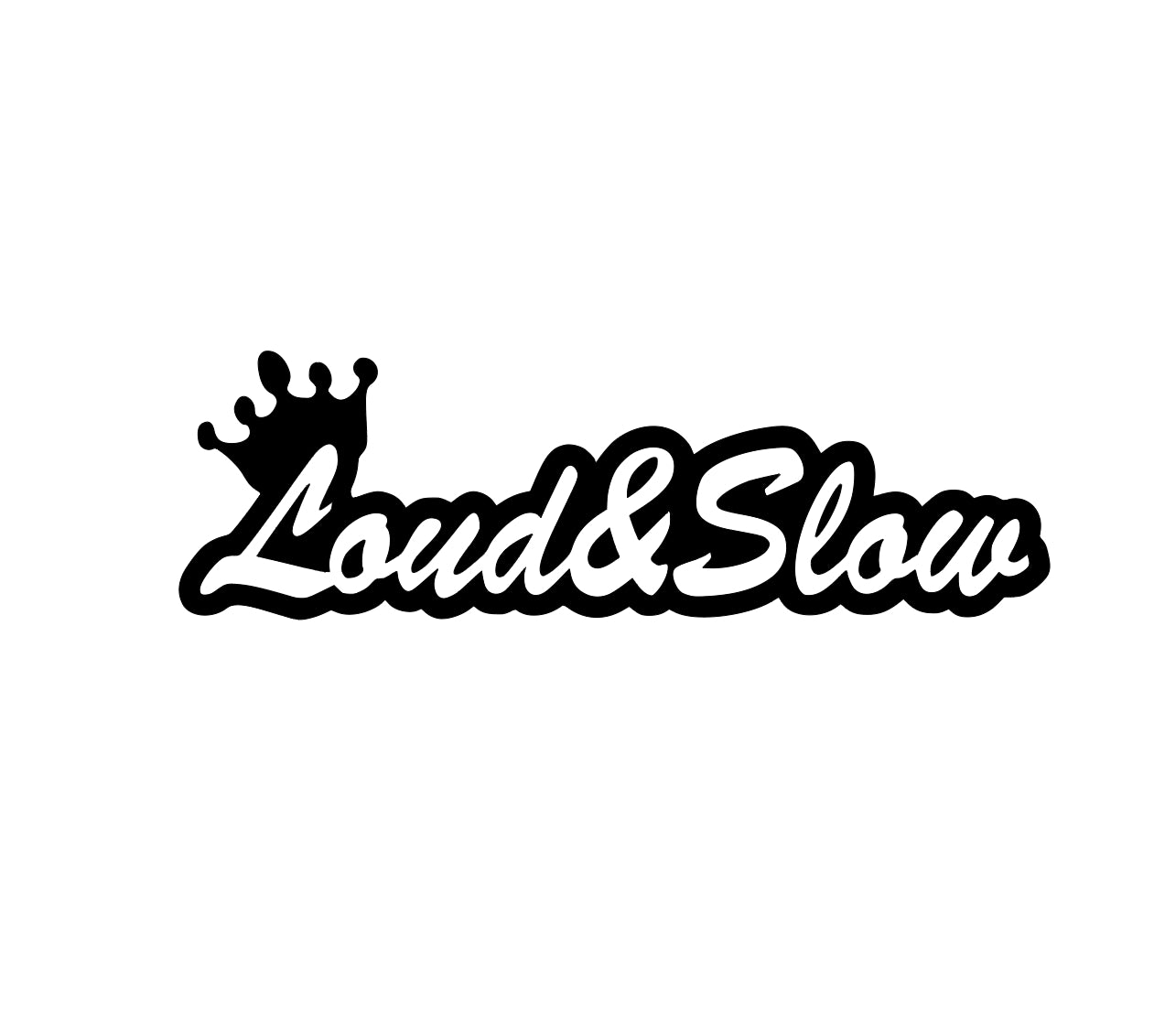 Loud & Slow Fun Race Racing Vinyl Die Cut Decal 7.5 x 2.5" for Cars, Trucks, Windows, and Laptops car