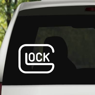 Glock decal. Premium vinyl decal with multiple colors and sizes
