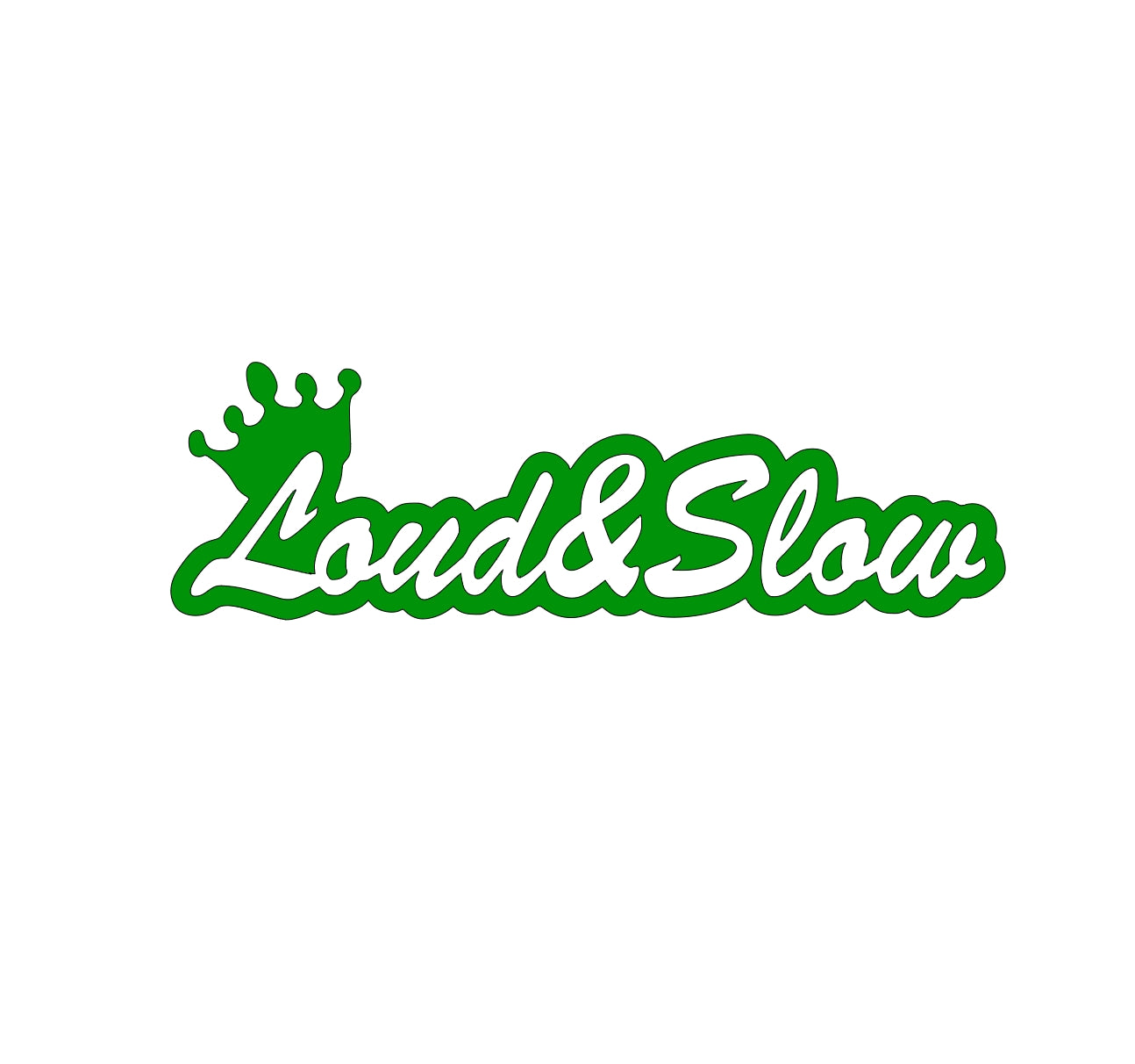Loud & Slow Fun Race Racing Vinyl Die Cut Decal 7.5 x 2.5" for Cars, Trucks, Windows, and Laptops car