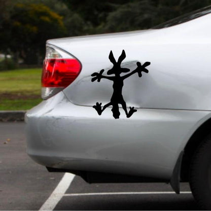 Large 15" Coyote Splat dent Cover up Decal, Funny Decal for car or Truck Truck dents, different sizes Bumper Sticker