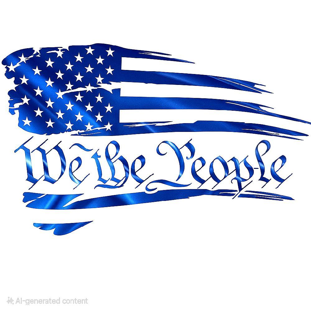 We The People Decal | American Flag | 2nd Amendment | Vinyl Decal | Window Decal