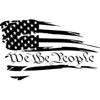 We The People Decal | American Flag | 2nd Amendment | Vinyl Decal | Window Decal