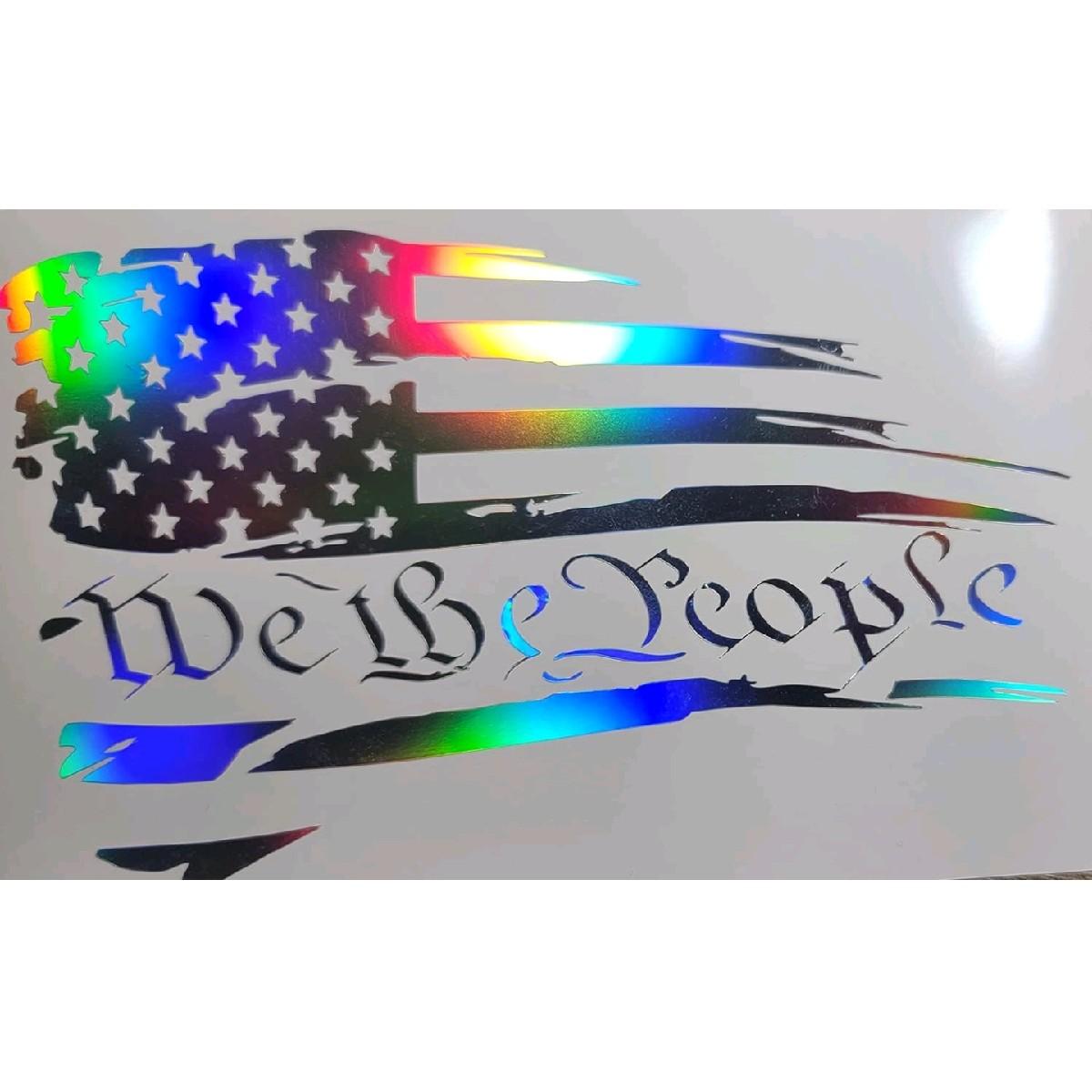 We The People Decal | American Flag | 2nd Amendment | Vinyl Decal | Window Decal