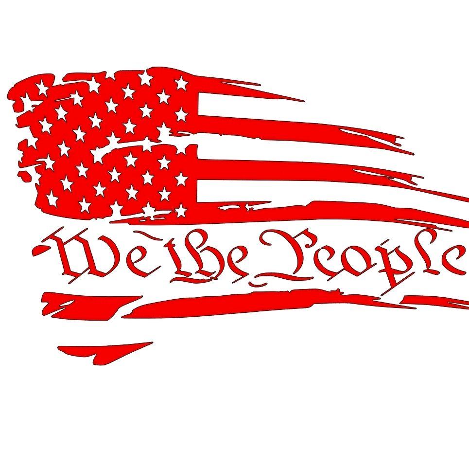 We The People Decal | American Flag | 2nd Amendment | Vinyl Decal | Window Decal