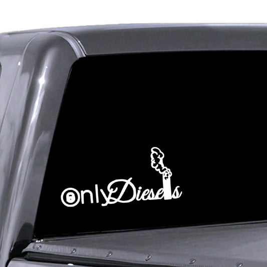 Only Diesels Truck Decal - Funny Car Sticker for Diesel Trucks Vehicle Exterior Decoration