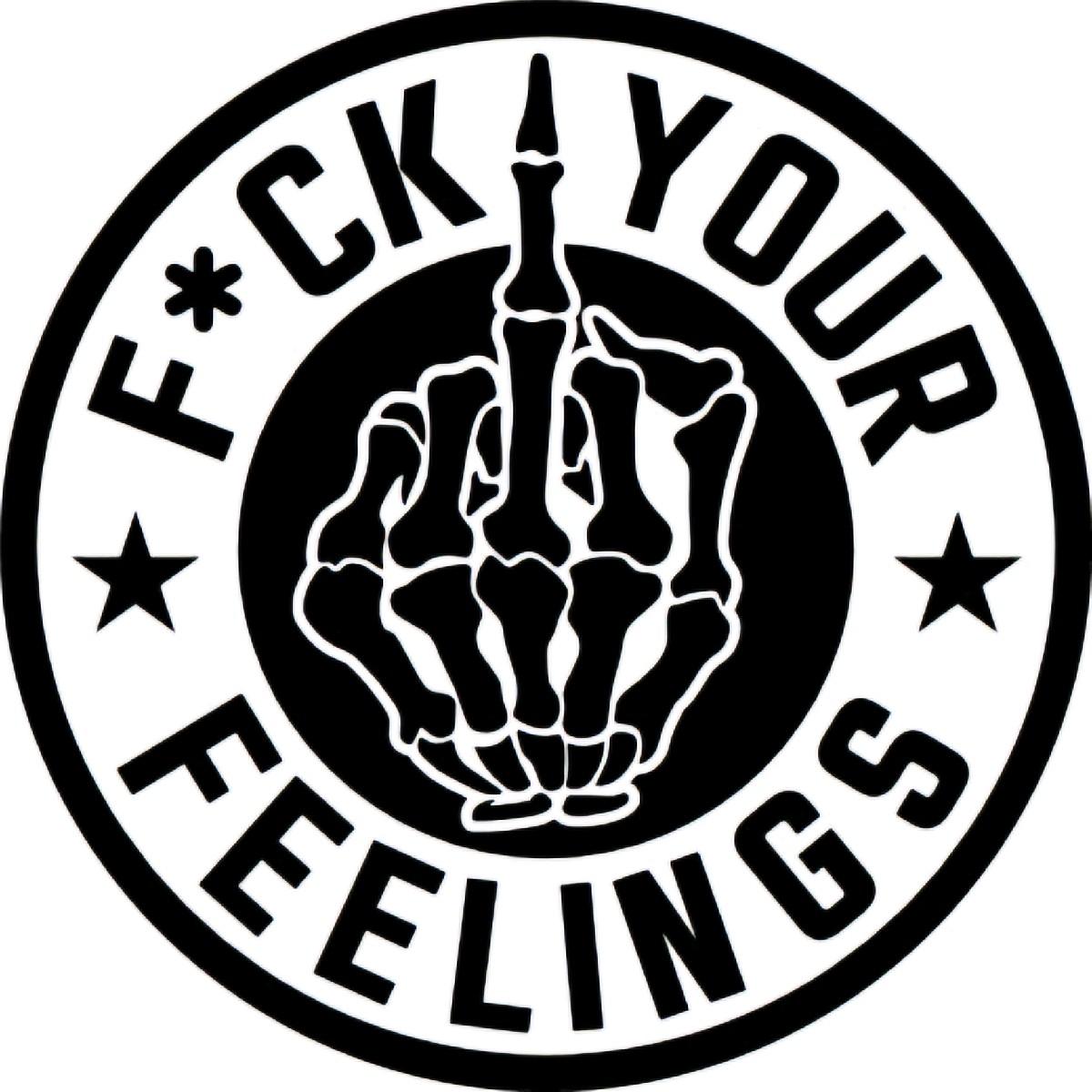 F*ck your feelings decal for car, truck, wall, toolbox, or windows