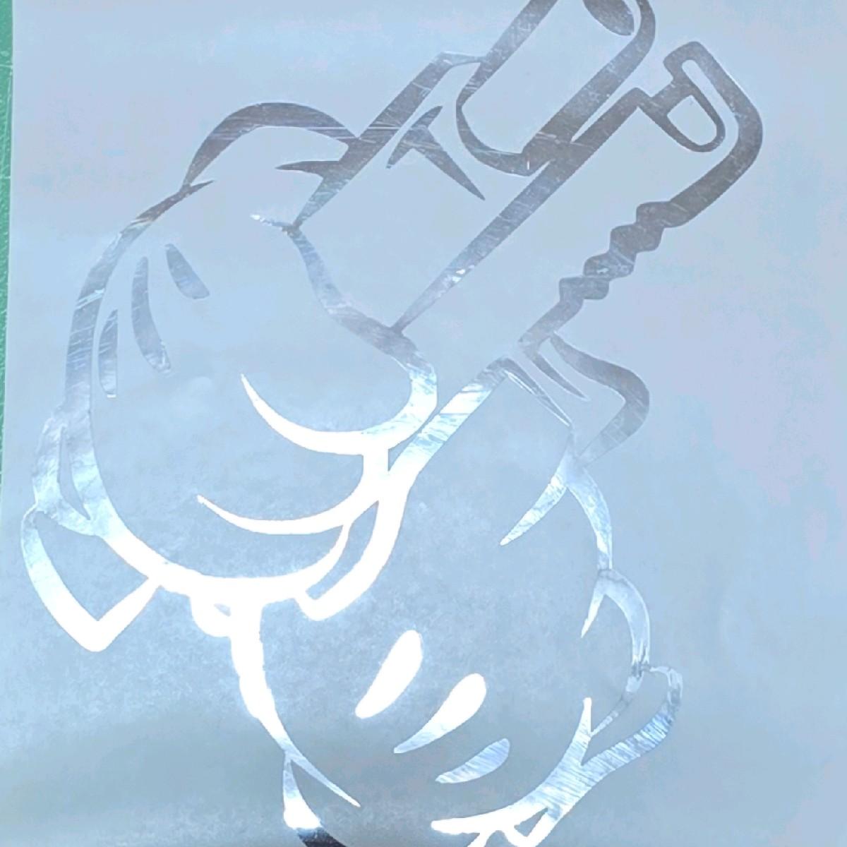 Mickey hands and gun decal sticker multiple colors