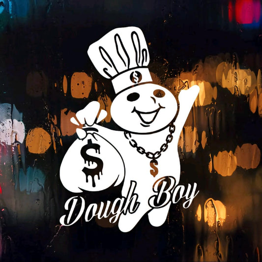 Dough Boy Money Bags Self-Adhesive Weatherproof Decorative Car Sticker - Multiple Colors, Sizes, Truck Decals, Decals fo