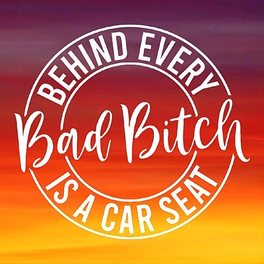 Bad Ass Bitch Car Seat Decal for Mom Car Windows window car decal Vehicle Exterior Decoration Premium Skull Stickers Aut