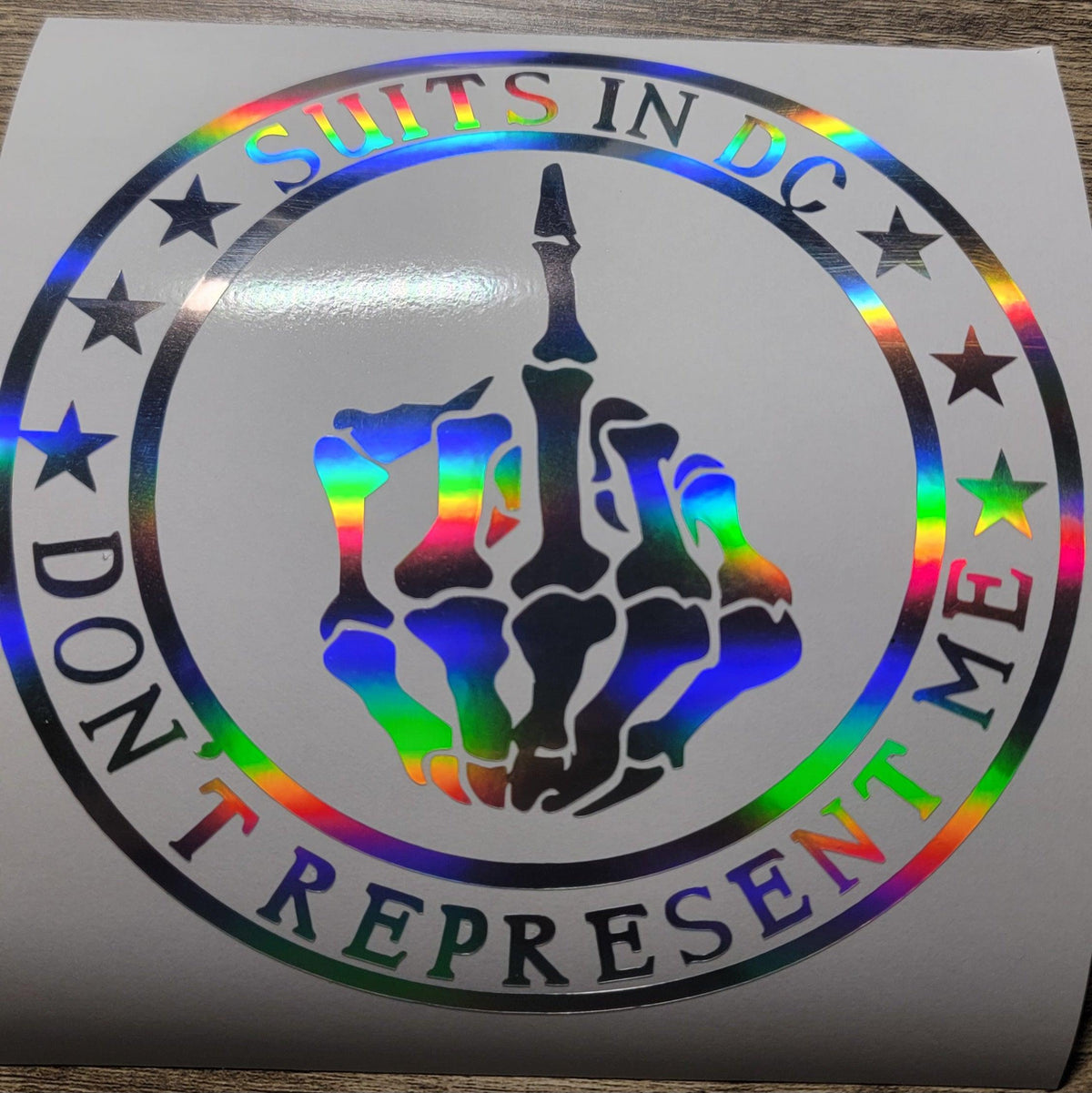 Suits in dc don't represent me car, truck, wall, window, or toolbox decal car decal Truck Decals Vehicle Exterior Decora