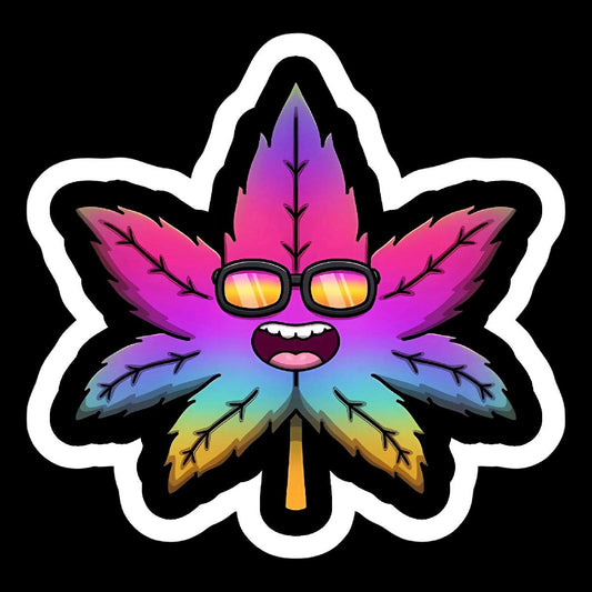 2 pack Pot Leaf DTF Stickers for Cars, Laptops, and More - Decorative, Waterproof, and UV Resistant original design car 