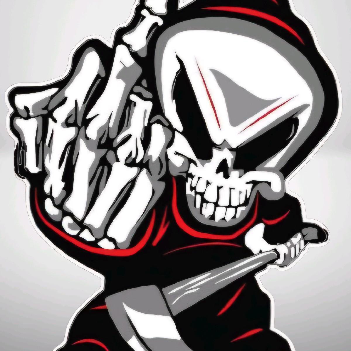 Reaper Weatherproof UV-DTF Sticker Decal for Laptops, Tumblers, Cars & Trucks - Original Design Personalized Window Truc