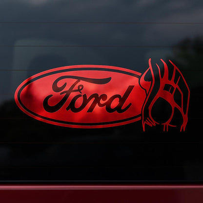 Ford Girl Butt Decal in Many Colors and multiple Sizes, Easy Application Clear Transfer Tape Truck Sticker Car Vehicle D