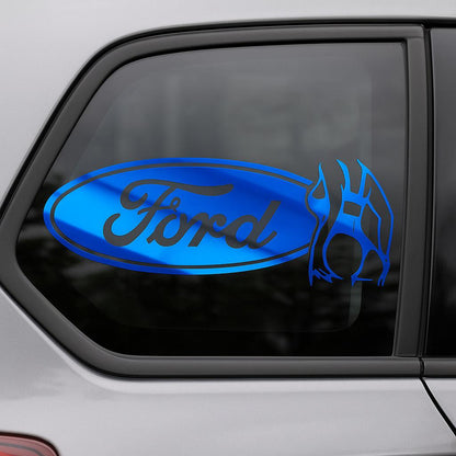 Ford Girl Butt Decal in Many Colors and multiple Sizes, Easy Application Clear Transfer Tape Truck Sticker Car Vehicle D