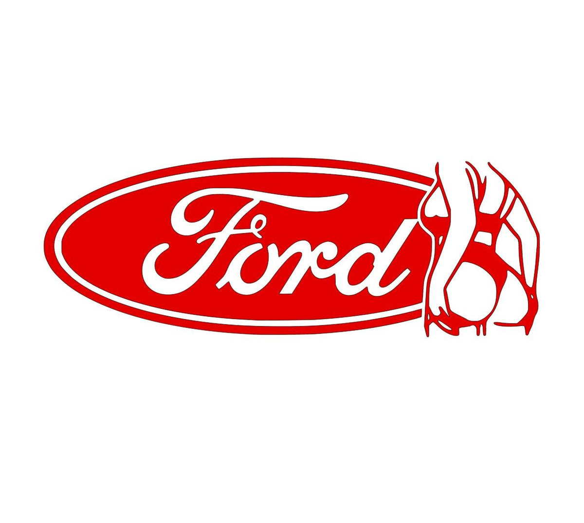 Ford Girl Butt Decal in Many Colors and multiple Sizes, Easy Application Clear Transfer Tape Truck Sticker Car Vehicle D