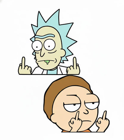 Rick And Morty Middle Finger decal - photo 1 of 6