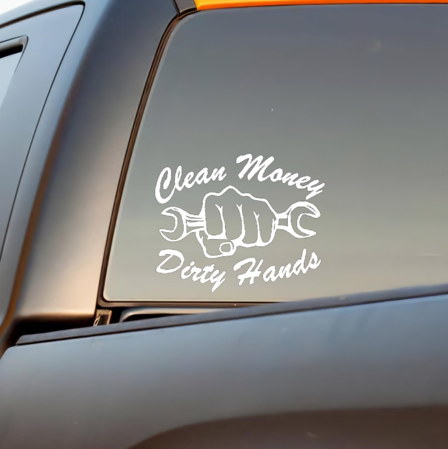 Clean Money Dirty Hands car, Truck, Toolbox Decal Multiple Colors Avai ...